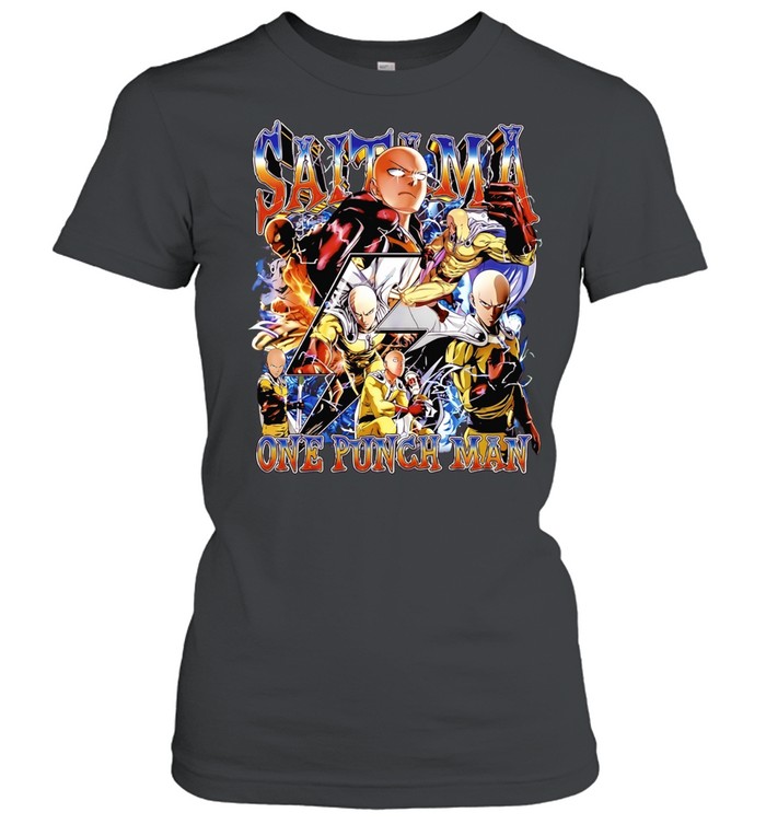 Saitama One Punch Man Anime Manga Superhero Women T-Shirt