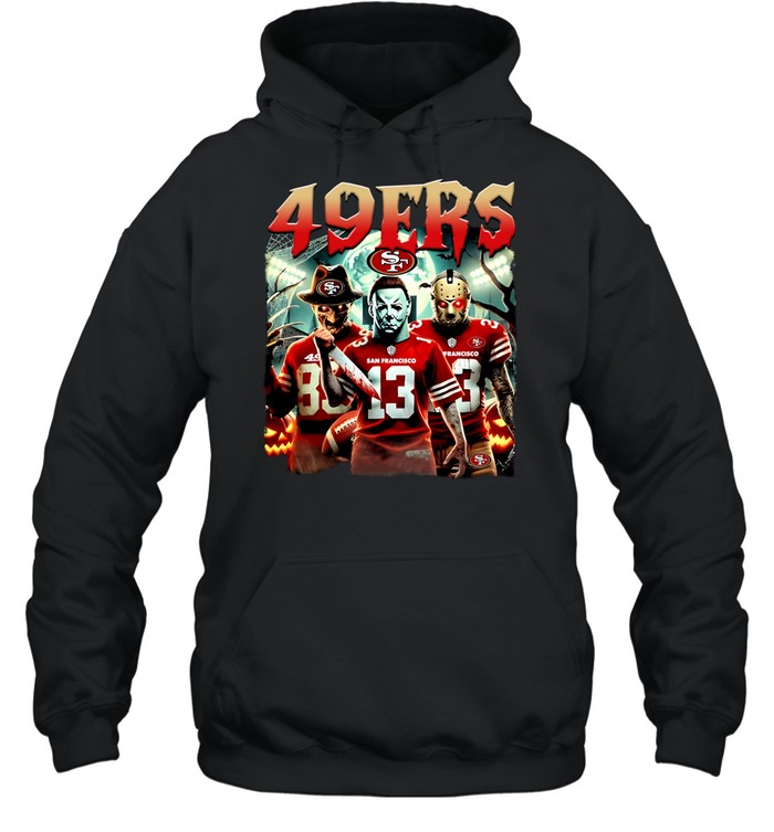 San Francisco 49Ers Halloween Horror Characters Hoodie