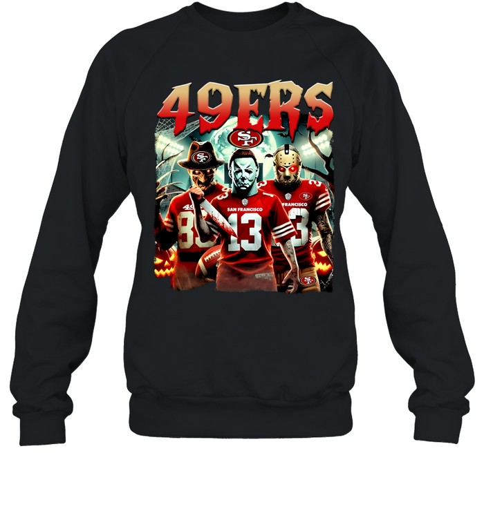 San Francisco 49Ers Halloween Horror Characters Sweatshirt