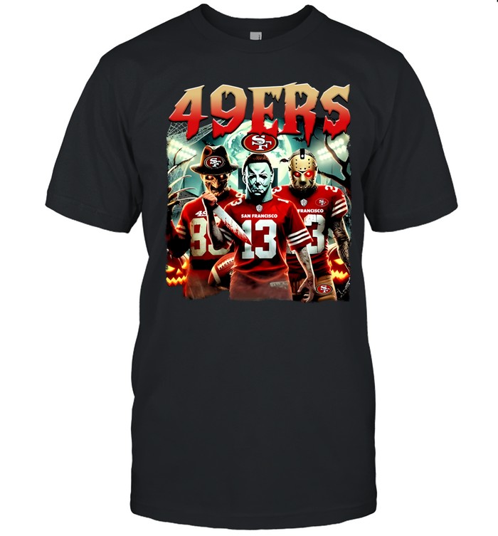 San Francisco 49Ers Halloween Horror Characters Unisex T-Shirt
