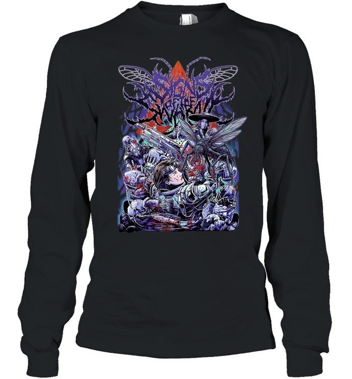 Sci-Fi Horror Alien Invasion creature Long Sleeve Tee
