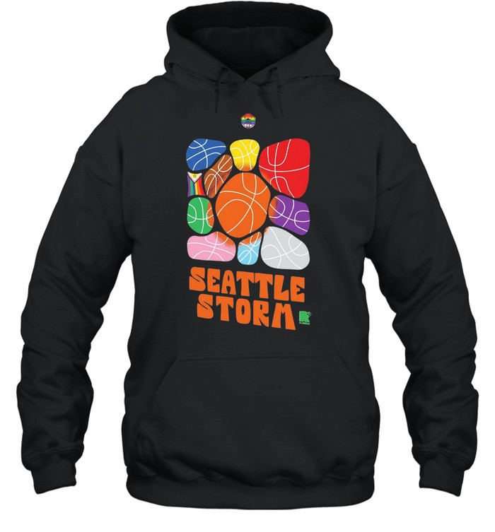 Seattle Storm Pride Month Logo Basketballs Team Hoodie