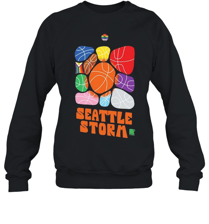 Seattle Storm Pride Month Logo Basketballs Team Sweatshirt