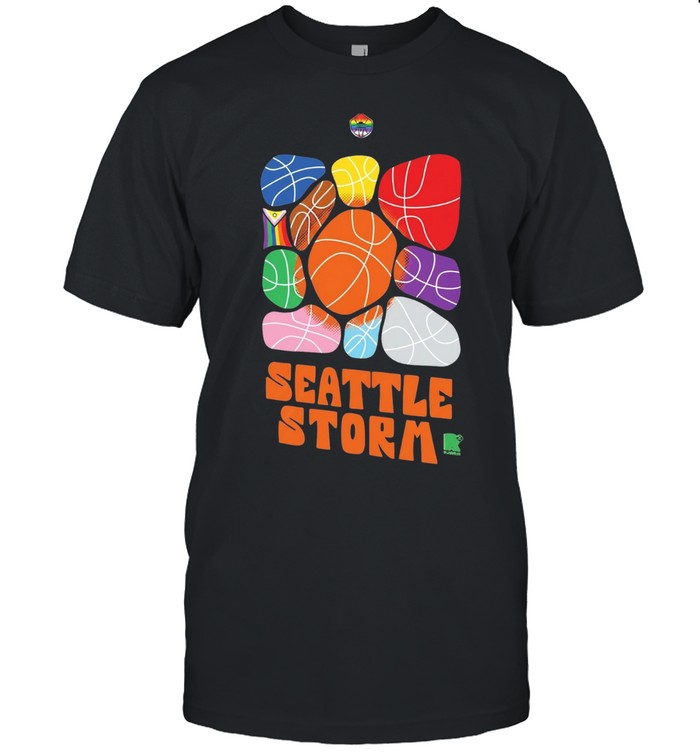 Seattle Storm Pride Month Logo Basketballs Team Unisex T-Shirt