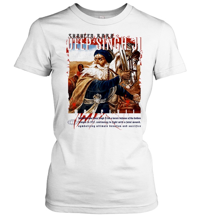 Shaheed Baba Deep Singh Ji Golden Temple 1757 Sacrifice Women T-Shirt