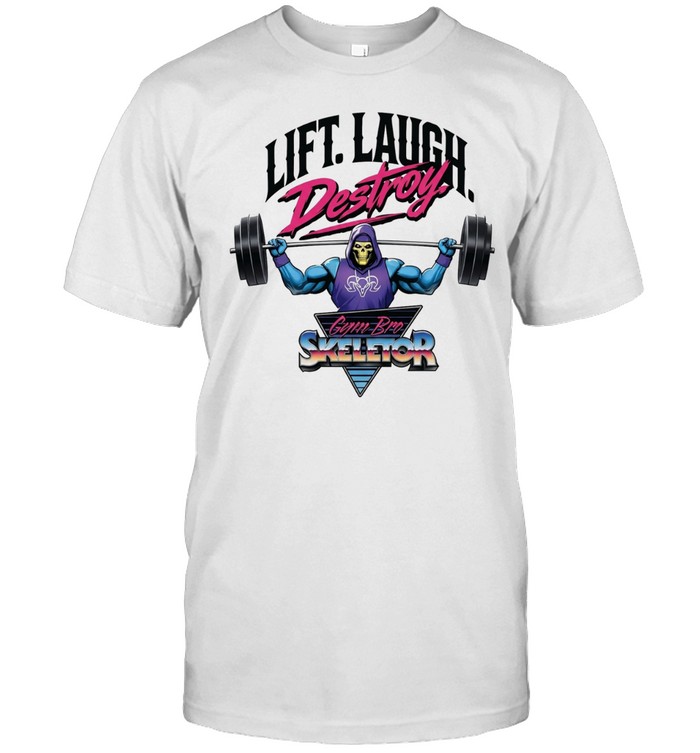 Skeletor Masters of the Universe Lift Laugh Destroy Gym Bro Skeletor Unisex T-Shirt