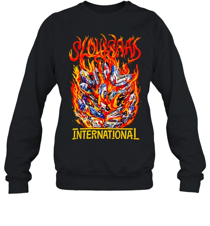 Slow Squad International Burning Police Cars Sweatshirt