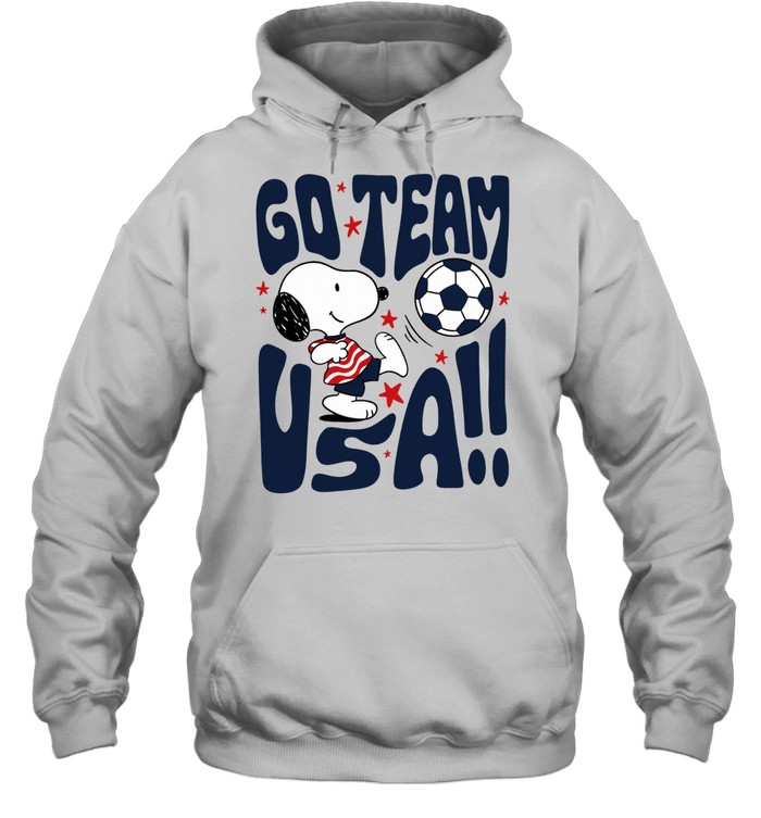 Snoopy Go Team USA Soccer Peanuts sports Hoodie