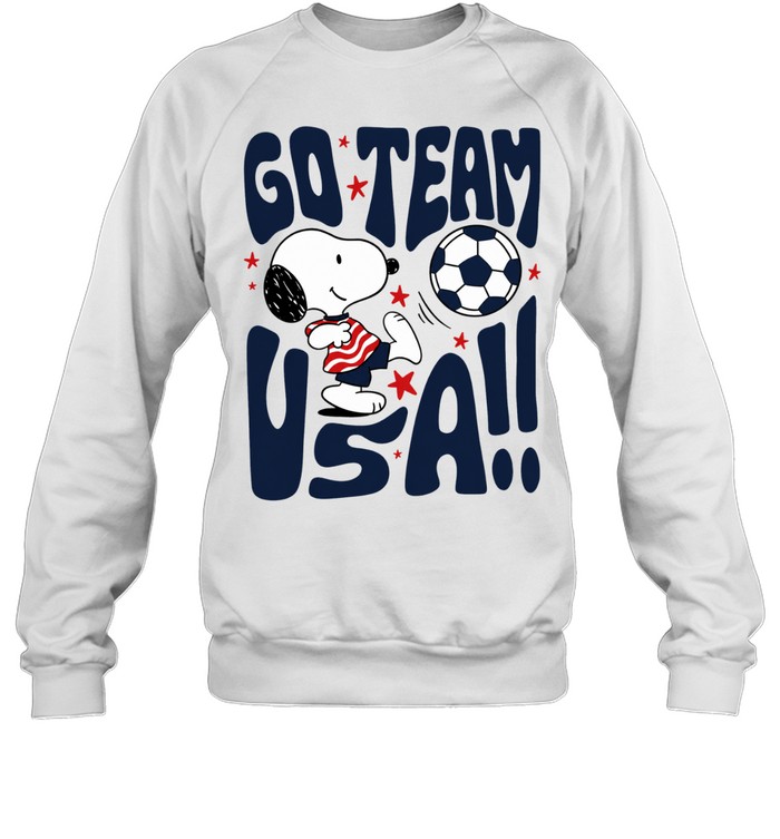 Snoopy Go Team USA Soccer Peanuts sports Sweatshirt