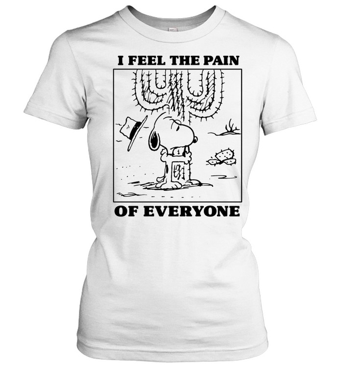 Snoopy I feel the pain of everyone Women T-Shirt