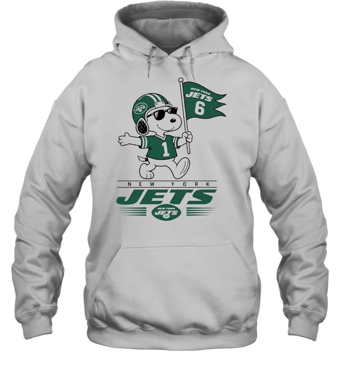 Snoopy New York Jets 6 1 Peanuts Football Hoodie