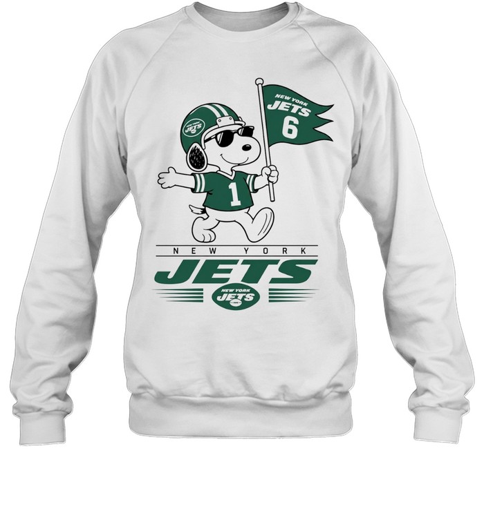 Snoopy New York Jets 6 1 Peanuts Football Sweatshirt