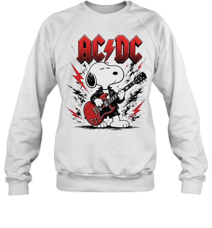 Snoopy playing electric guitar Sweatshirt