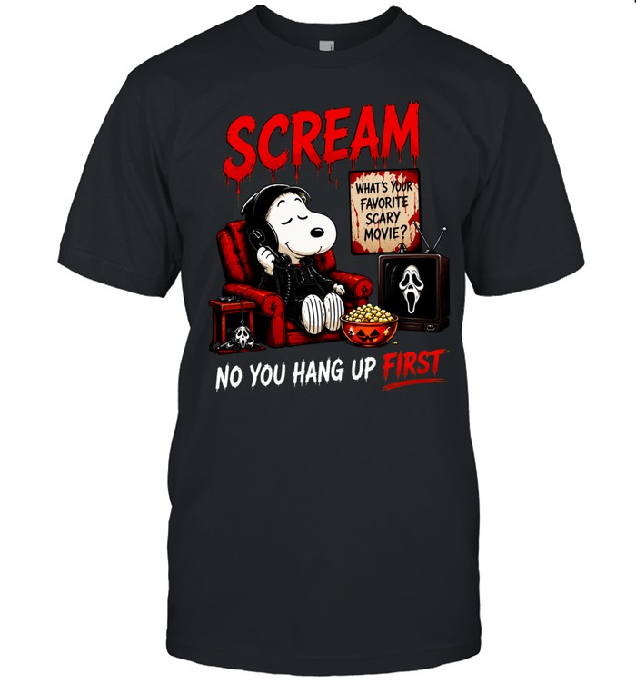 Snoopy x Scream No You Hang Up First Unisex T-Shirt