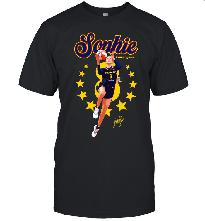 Sophie Cunningham Indiana Fever Poster number 8 signature Unisex T-Shirt