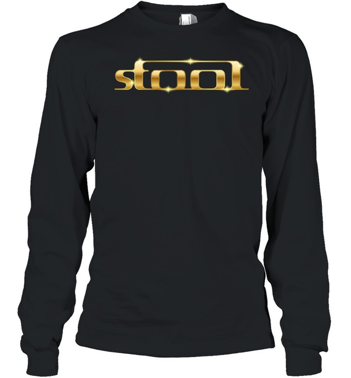 Stool gold logo typography minimalist Long Sleeve Tee