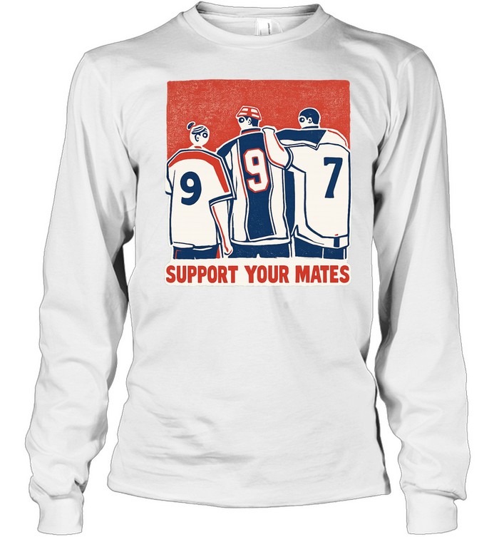Support Your Mates Calm Mental Health Awareness Long Sleeve Tee