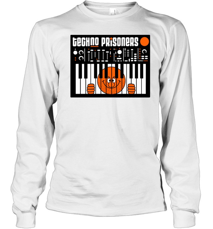 Techno Prisoners Turbo Island Smiley Face Piano Long Sleeve Tee