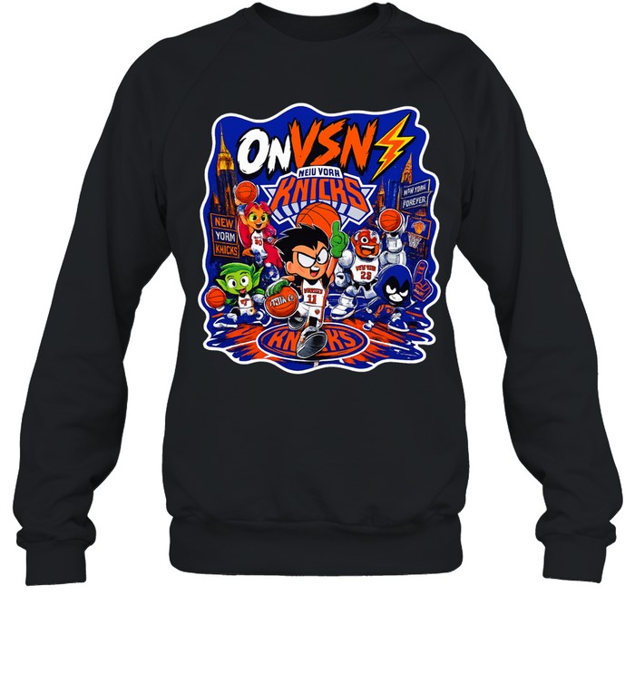 Teen Titans New York Knicks ONVSN NEW YORK FOREVER skyline Sweatshirt