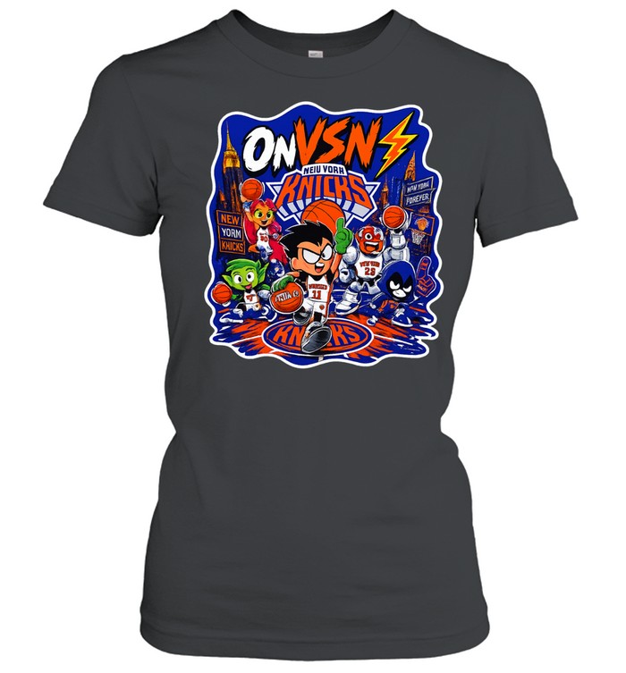 Teen Titans New York Knicks ONVSN NEW YORK FOREVER skyline Women T-Shirt