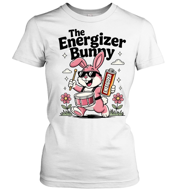 The Energizer Bunny Drumming with Battery Women T-Shirt