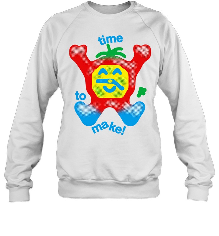 Time to Make Halftone Tomato Character cute Sweatshirt