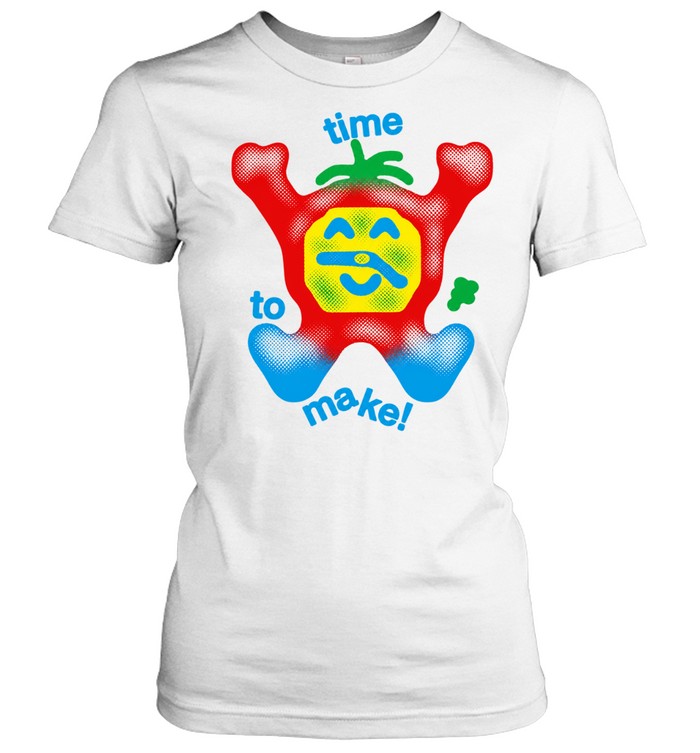 Time to Make Halftone Tomato Character cute Women T-Shirt