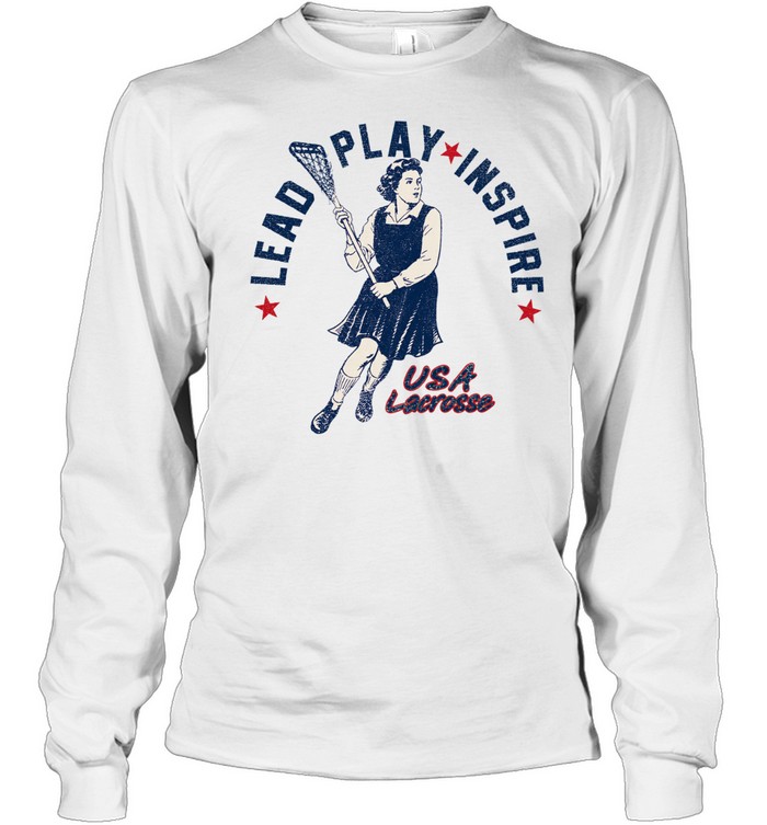 USA lacrosse lead play inspire Long Sleeve Tee