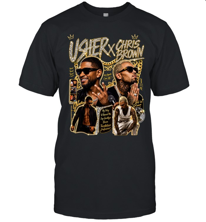 Usher and Chris Brown R&B Bootleg Style Unisex T-Shirt