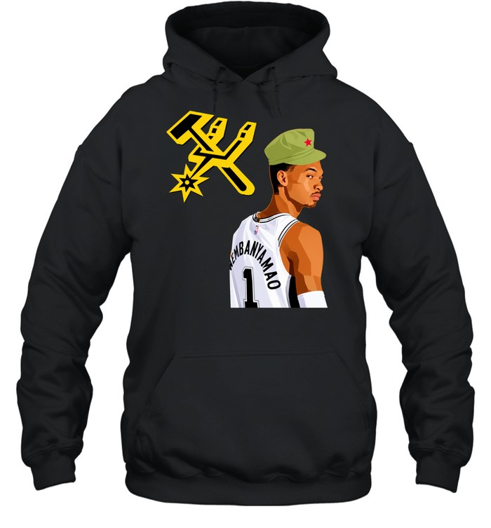 Victor Wembanyama Wemby Mao Communist Red Star Military Hat Basketball Hoodie