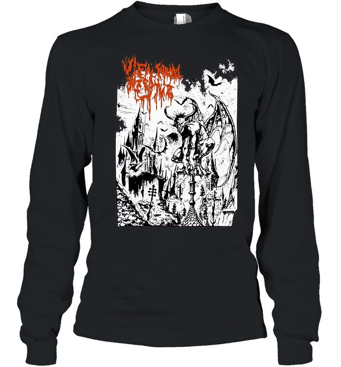 View from the Spire Gargoyle Castle death metal Long Sleeve Tee