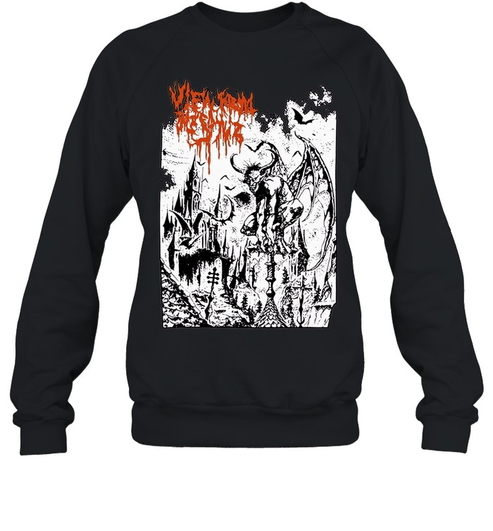View from the Spire Gargoyle Castle death metal Sweatshirt