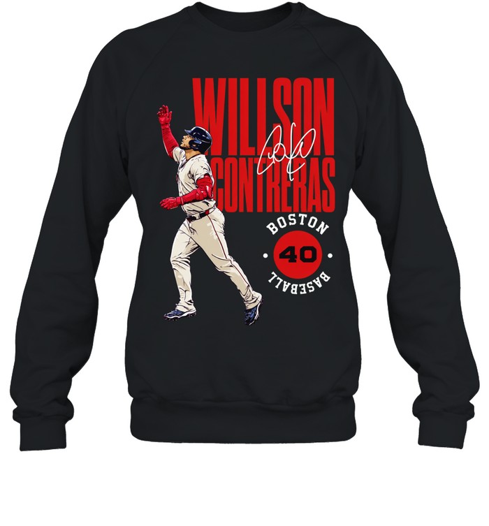 Willson Contreras Boston Red Sox Baseball 40 Signature Sweatshirt