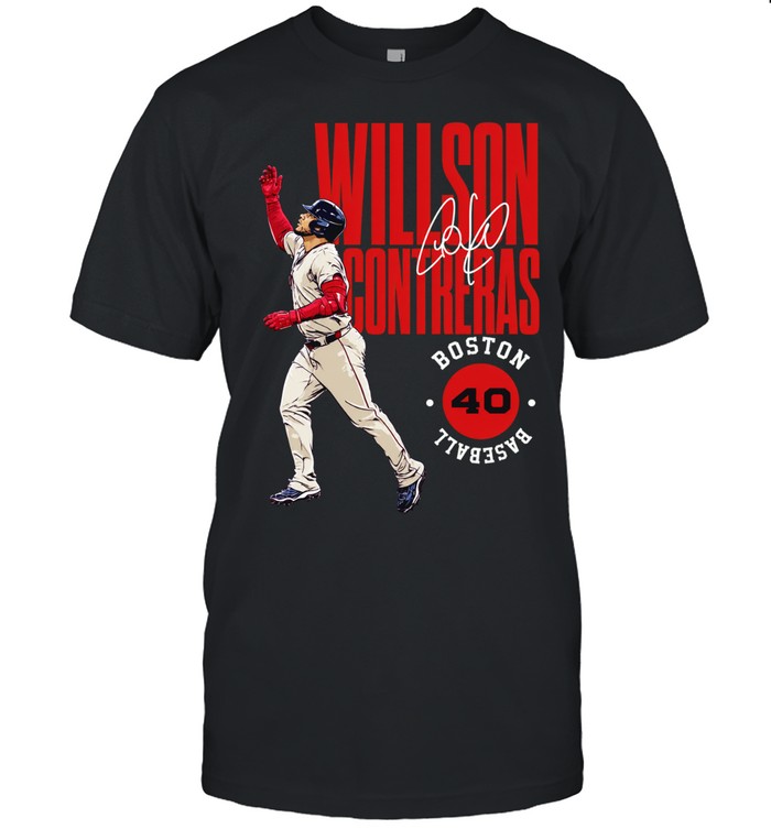 Willson Contreras Boston Red Sox Baseball 40 Signature Unisex T-Shirt