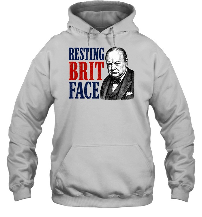 Winston Churchill Resting Brit Face Hoodie