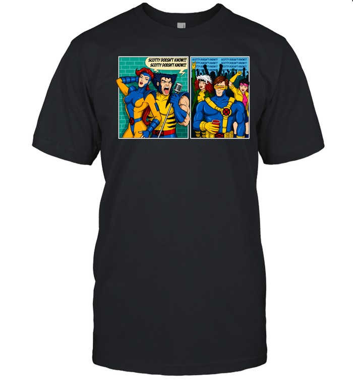 X-Men Wolverine Scotty doesn’t know cartoon comic panel parody humor Unisex T-Shirt
